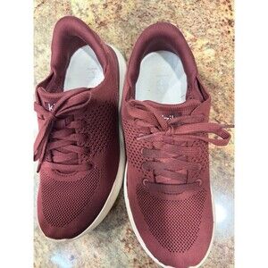 Kizik Women's 8.5  Mens 7  Lima Sneakers Hands Free Maroon Burgundy Shoes Mesh